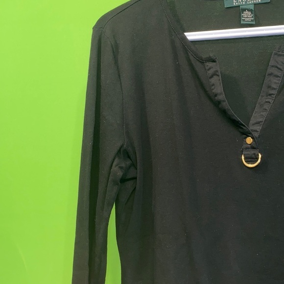 Ladies dark green  Lauren By Ralph Lauren Sweather like new condition size LG - Picture 5 of 5